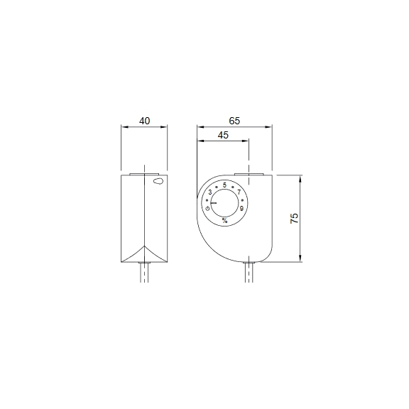 Regulátor Mini PW rozměry