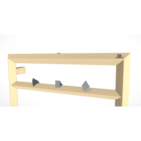 TERMA Diamond koupelnový radiátor detail RAL1014 - háčky spark