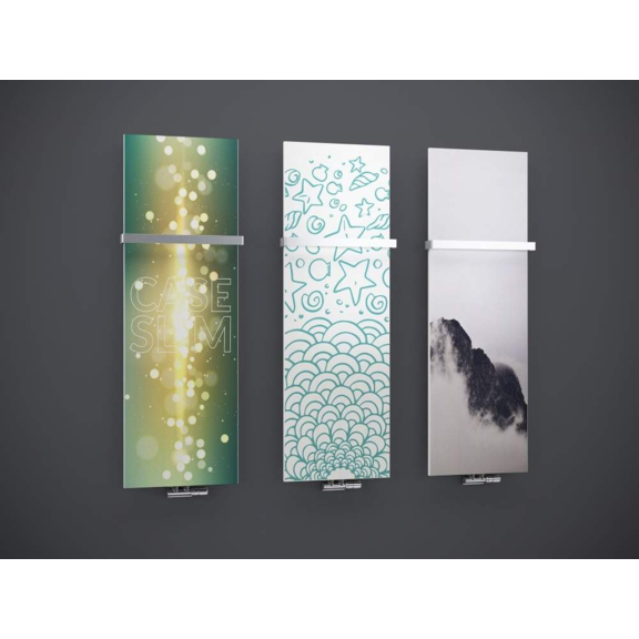 TERMA Case Slim elektrický designový radiátor s potiskem - interiér