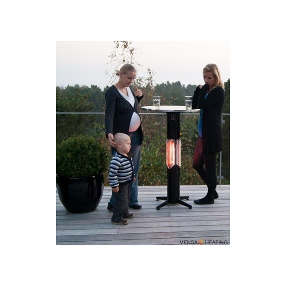 Stolní infrazářič Statio černý