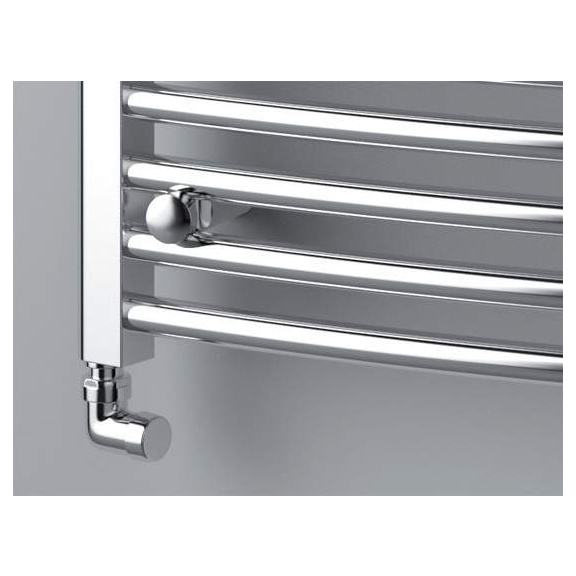 ISAN Palmyra Radius Chrom koupelnový radiátor detail
