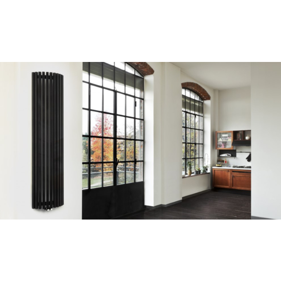 TERMA Triga AW designový radiátor v interiéru - otevřený prostor