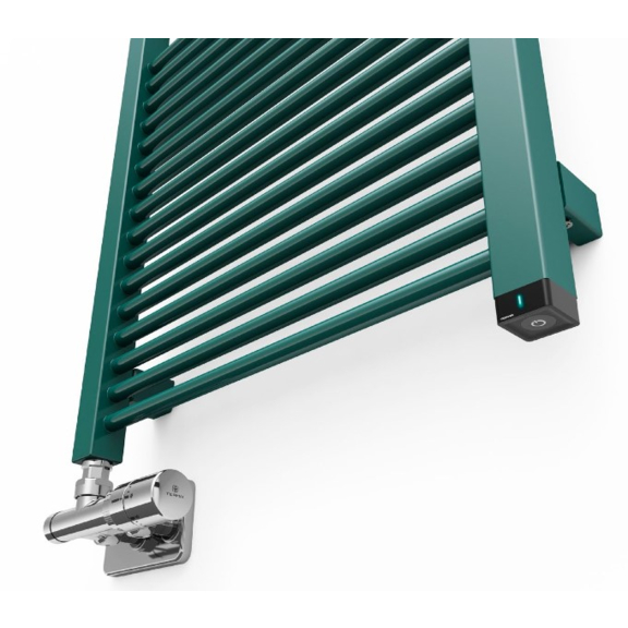 TERMA Mike ONE designový radiátor 735x530 RAL6004 - detail