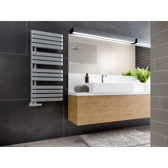 TERMA Warp S designový radiátor 1110x600 Chrome effect inspirace