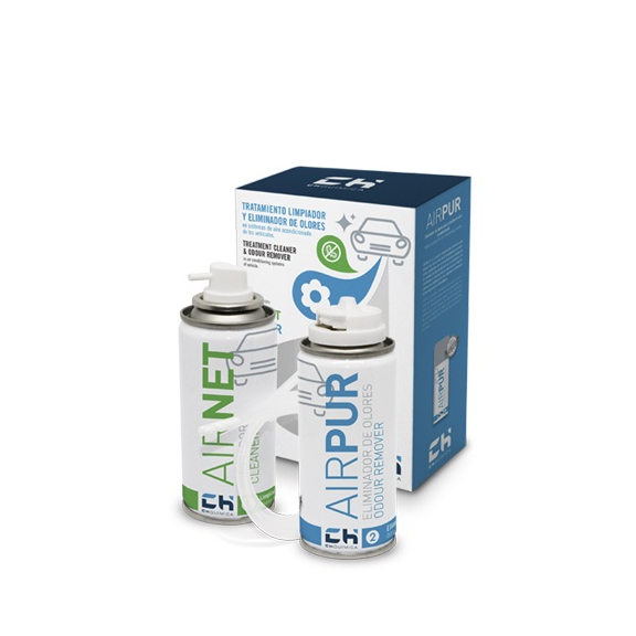 Dezinfekční a dezodorační set do auta AIRNET & AIRPUR sprej