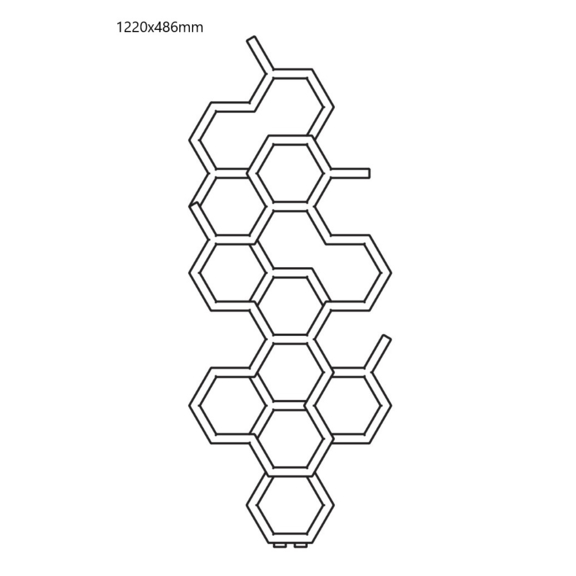 TERMA Hex designový radiátor 1220x486 mm