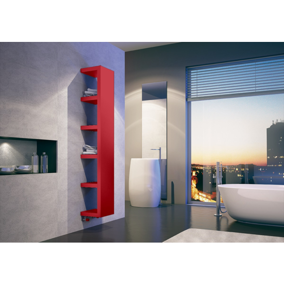 IRSAP Quadraqua designový radiátor 1828x300 L barva Rosso Fragola