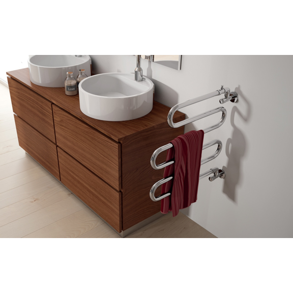 IRSAP Alatherm chromový koupelnový radiátor 525x550 - sušič ručníků