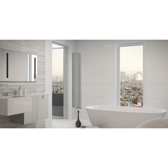 TERMA Triga ANC designový radiátor RAL 5024 do rohu