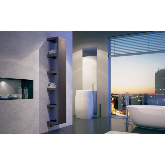 IRSAP Quadraqua designový radiátor 1828x300 L barva Bruno Tobacco