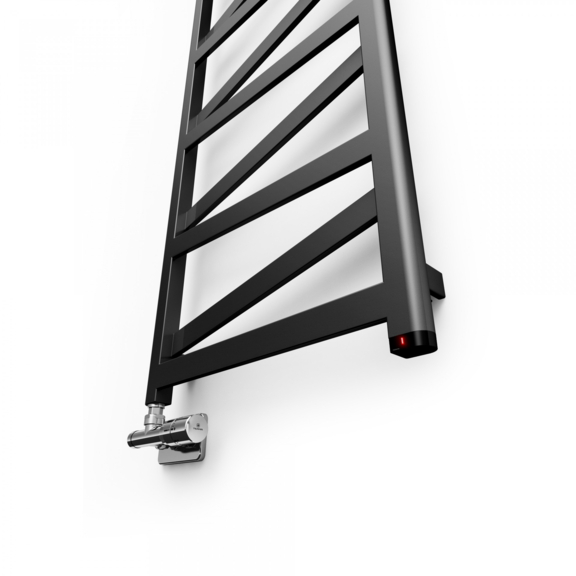 TERMA Vipera ONE designový radiátor 1230x500 barva Granite detail