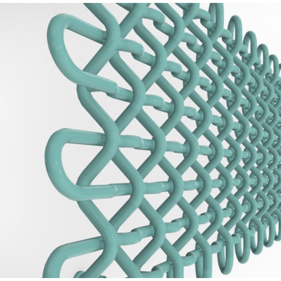 TERMA PLC H designový radiátor barvy RAL6027 - detail