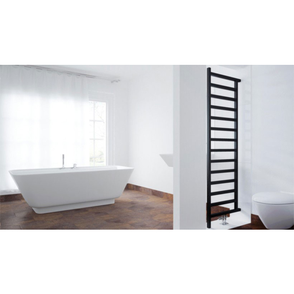 TERMA Simple DW designový radiátor 1755x500 barva Heban oddělovací stěna