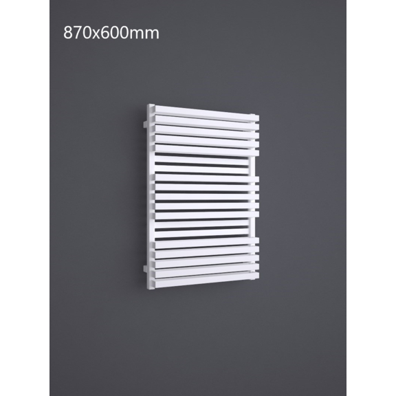 TERMA Quadrus Bold One designový radiátor 870x600 RAL 9016