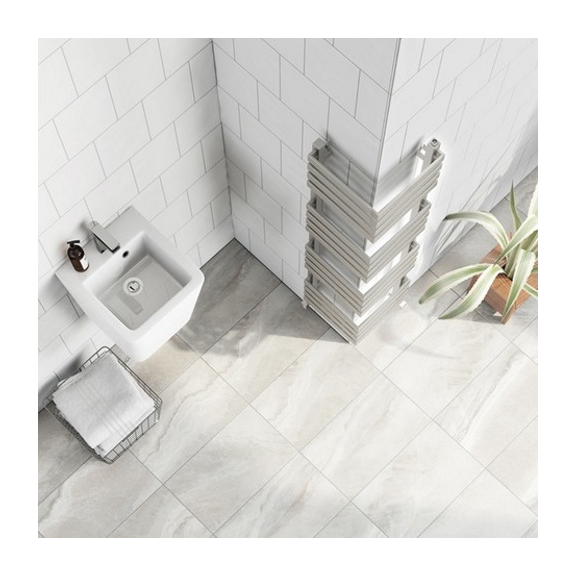 TERMA Outcorner rohový radiátor 1005x300 - interiér - pohled shora