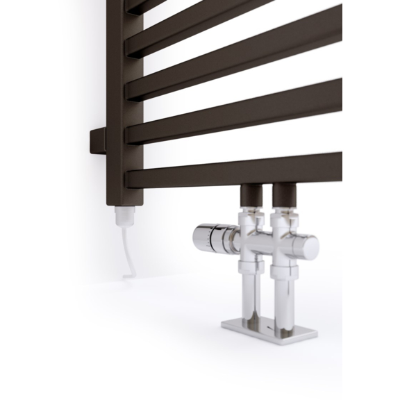TERMA Bone DW koupelnový radiátor - Noble Brown detail