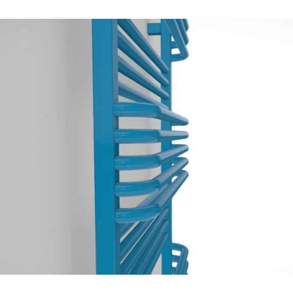 TERMA POC 2 koupelnový radiátor 1040x500 RAL9016 detail ovládání