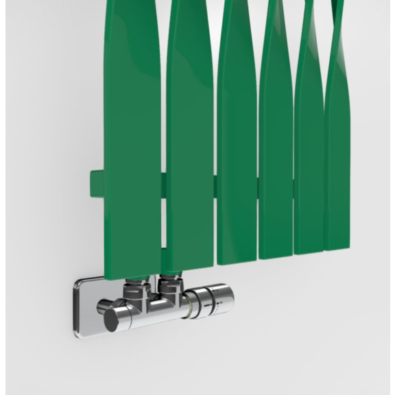 TERMA Cyklon V designový radiátor - barevné provedení RAL6024