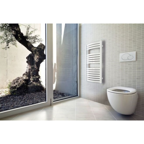 TERMA Dexter koupelnový radiátor 860x500 RAL9016 - moderní interiérový design