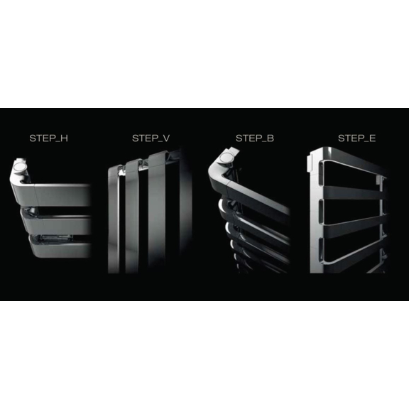 IRSAP Step V chromový designový radiátor řada Step