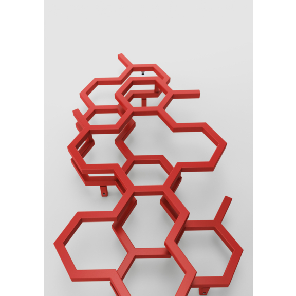 TERMA Hex designový radiátor 1220x486 soft 3028 Design Award 2017