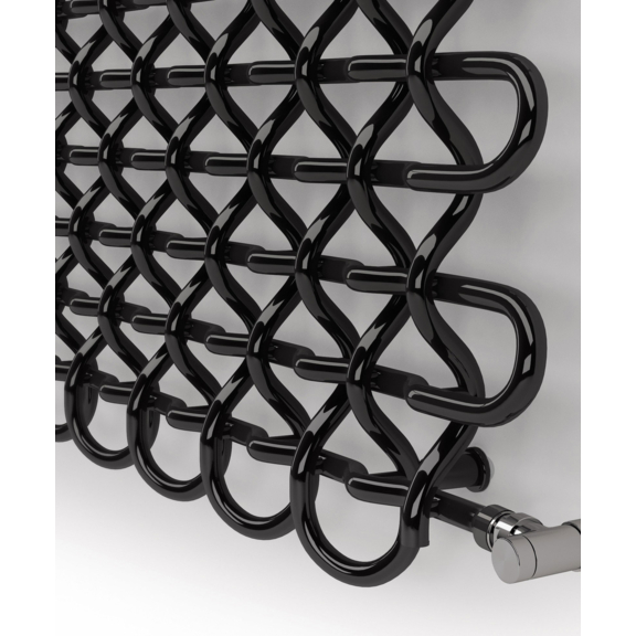 TERMA PLC H designový radiátor 463x1600 RAL 9005 detail