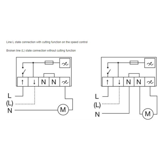 Systemair REE regulátor pro kruhové ventilátory - schéma zapojení