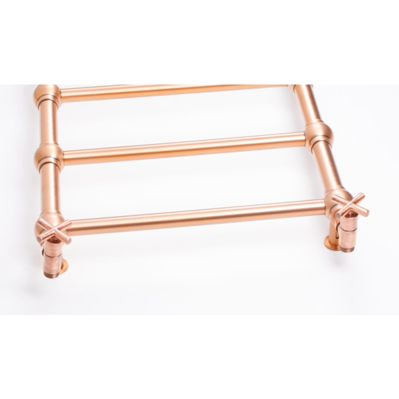 TERMA Retro designový radiátor 1170x504 barva Cooper detail