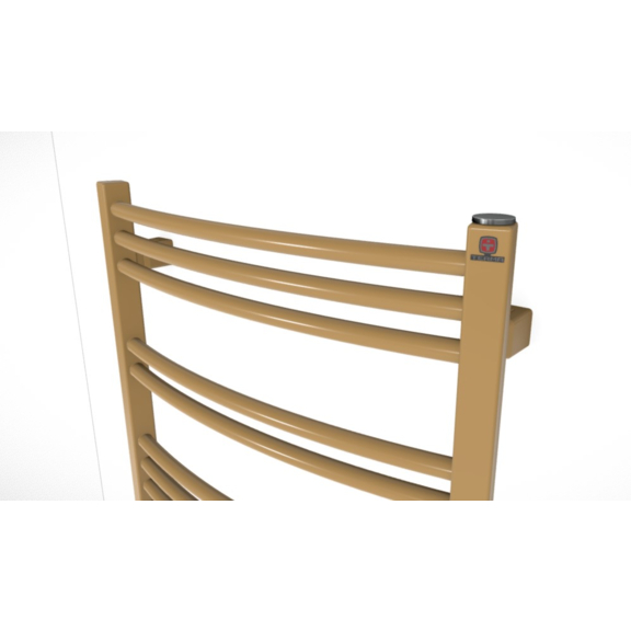 TERMA Jade M koupelnový radiátor RAL1011 detail - široké mezery mezi profily