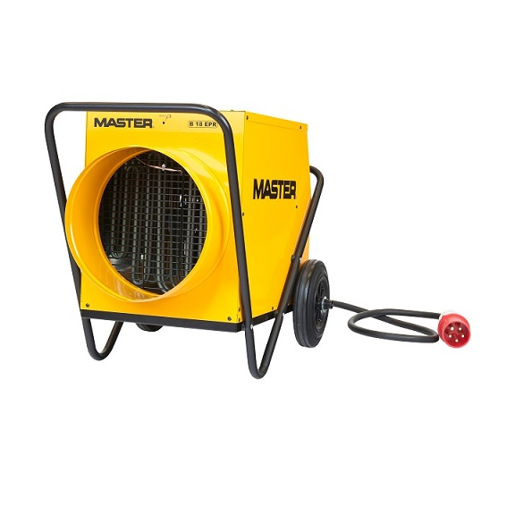 Master B 18 EPR profesionální elektrický ohřívač s ventilátorem a s možností připojení pružné hadice