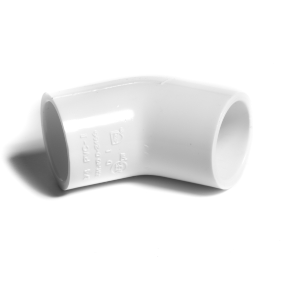 NIBCO koleno 45° 1/2" PVC-U PN15