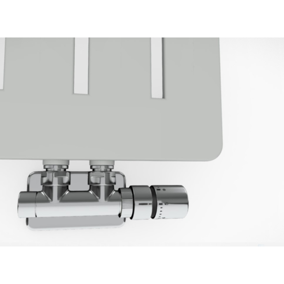 TERMA Aero V designový radiátor - různá barevná provedení RAL7035 detail