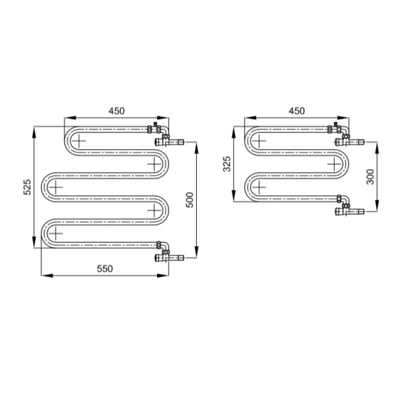 IRSAP Alatherm chromový koupelnový radiátor 2 velikosti