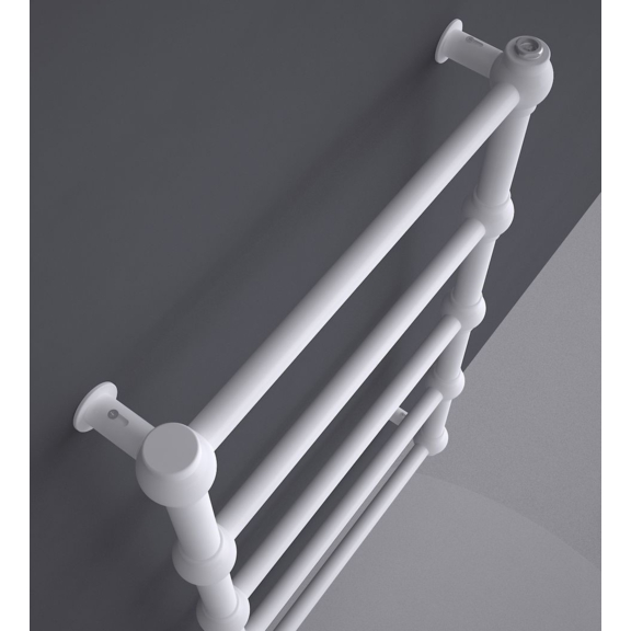 TERMA Retro designový radiátor 800x504 RAL9016 - detail