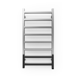 TERMA Simple One designový radiátor 960x500 BARVA Chrome s černým věšákem